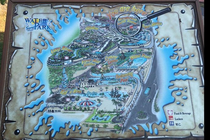 Rhodes Faliraki Water Park Admission Ticket - Sunbeds, shade, lockers, and the hard ground
