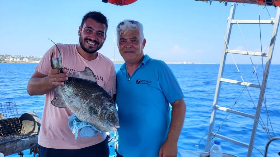 Rhodes: Fishing Trip, Snorkelling, BBQ, & Professional Guide - The first hour: trolling along the Rhodes coast