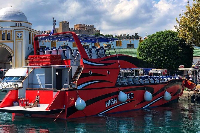 Rhodes High Speed Boat to Lindos - Climbing to the Acropolis in the Rhodes Heat