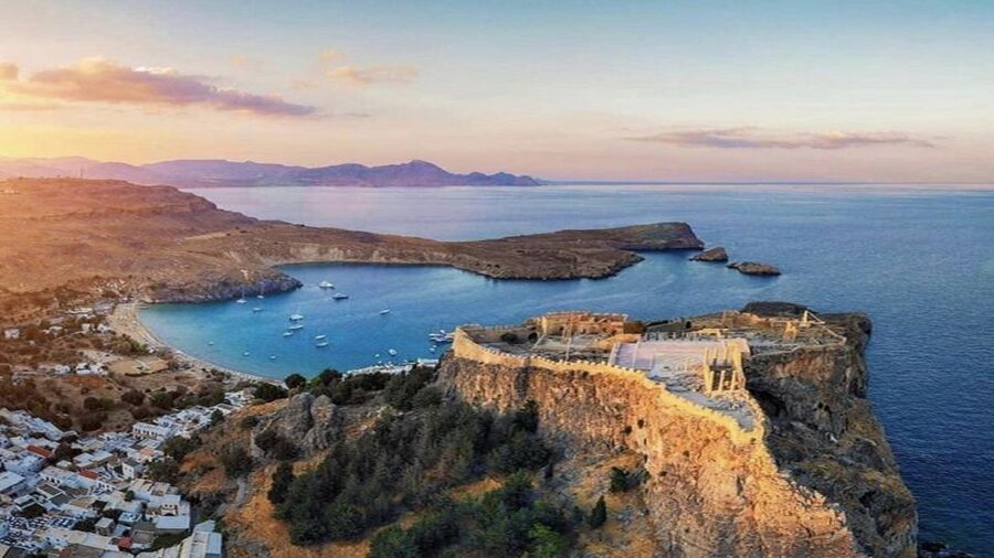 Rhodes: High Speed Boat Trip to Lindos - Lindos Beach, St. Paul’s Bay, and time in the water