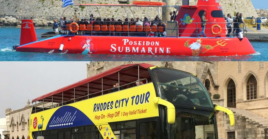 Rhodes: Hop-on Hop-off Bus and Submarine Tour - Key points to know before you go