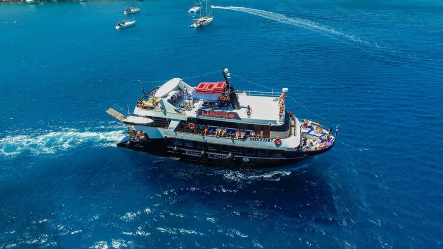 Rhodes: Lindos Cruise with 2 Swim Stops - The first 45 minutes along Rhodes’ east coast