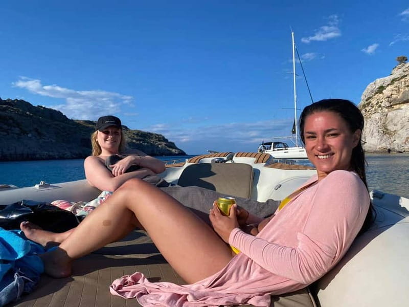 Rhodes: RIB Cruise with Drinks and 4 Swim Stops - What the crew adds to the outing