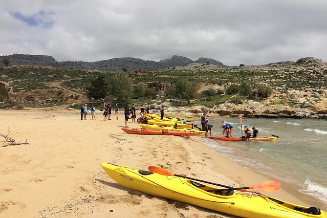 Rhodes Sea Kayaking Adventure small groups incl.Transfer & snack - Paddling Rhodes’ east coast for five to six hours