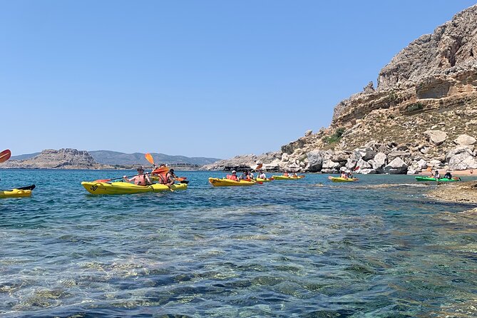Rhodes Sea Kayaking Adventure small groups incl.Transfer & snack - Price, value, and what you still need to bring