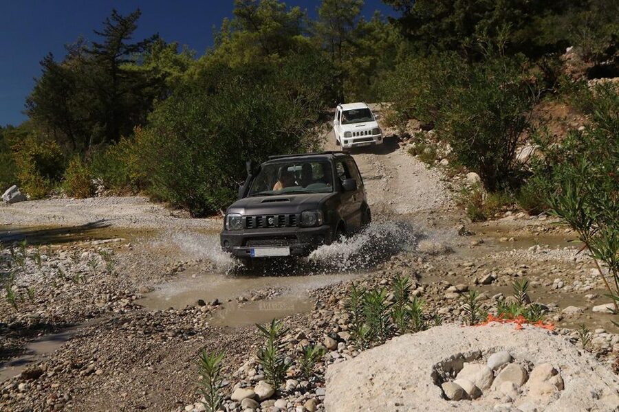 Rhodes: Self-Drive 4x4 Safari Tour with North Pickup - The first viewpoints and Rhodes countryside