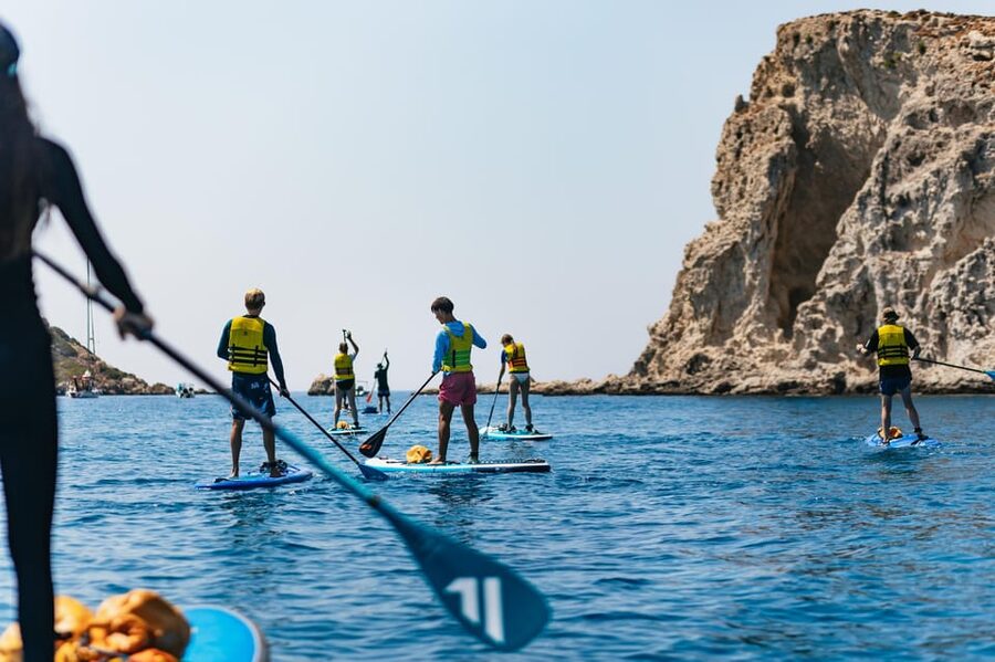 Rhodes: Stand-Up Paddleboard and Snorkeling Tour - Starting at Stegna with a useful first lesson
