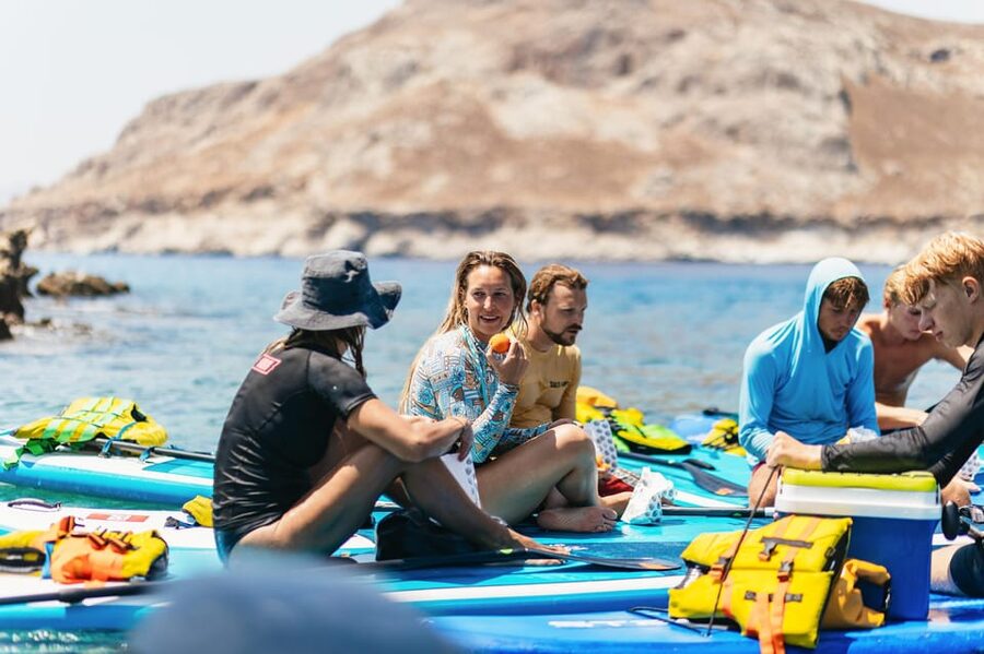 Rhodes: Stand-Up Paddleboard and Snorkeling Tour - Returning to Stegna at an easy pace