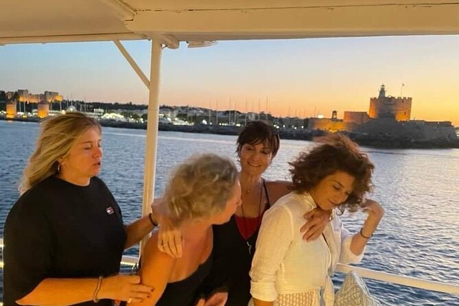 Rhodes Sunset Cruise - Swim and Dine w/ Live Music & Sunset! - Setting out from Rhodes Old Port