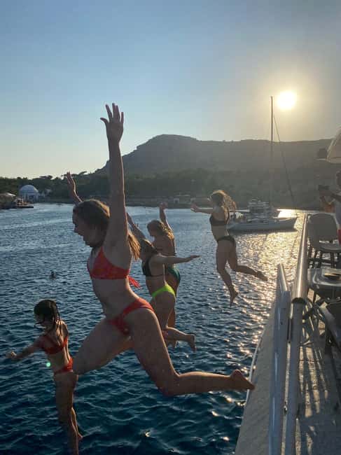 Rhodes: Sunset Cruise w/ Gourmet Buffet, Drinks & Live Music - What the Romantika sunset cruise is really like