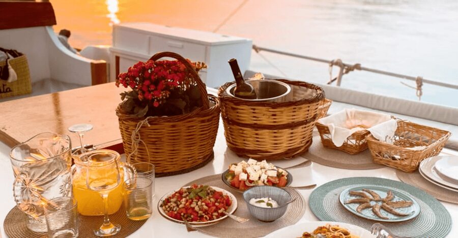 Rhodes: Sunset Cruise w/ Gourmet Buffet, Drinks & Live Music - Comfort, seating, and the sea breeze