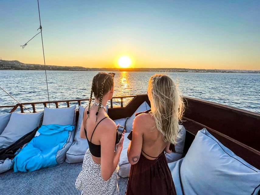 Rhodes: Sunset Cruise with Greek BBQ and Unlimited Drinks - An hour at Kallithea Springs