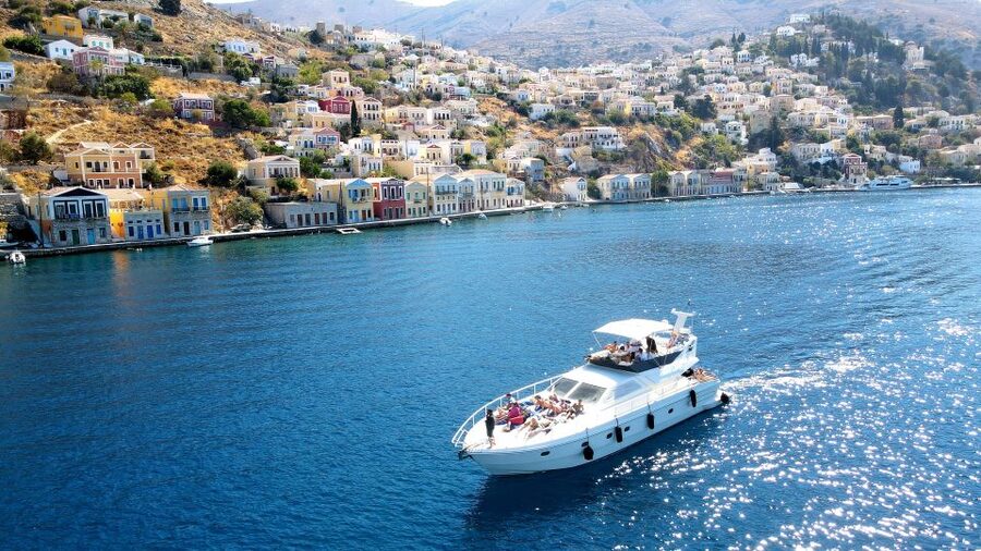 Rhodes: Symi Yacht Tour with Unlimited Drinks and Transfer - The basic shape of the day