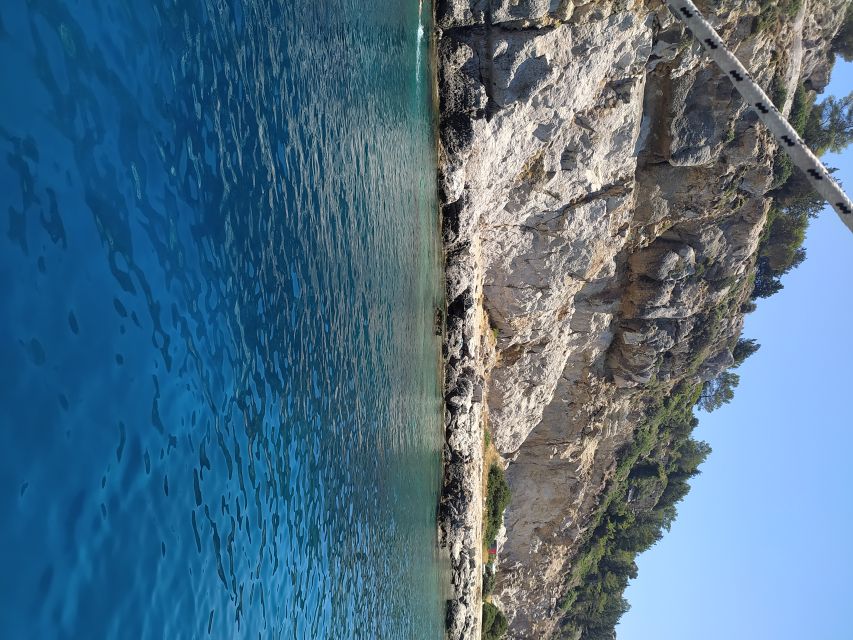 Rhodes Town: Anthony Quinn, Kalithea & Afandou Boat Cruise - Afandou Beach: a longer pause for sun and water