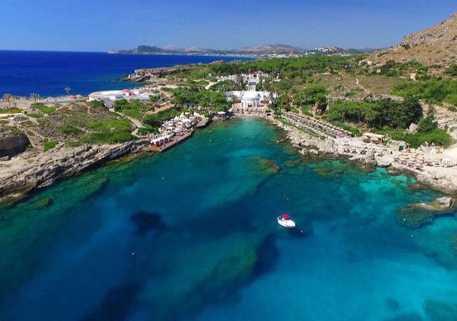 Rhodes Town: Fishing Boat Trip with Fish Meal and Swim Stops - A barbecue lunch made at sea
