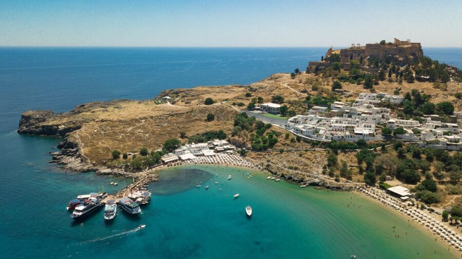 Rhodes Town: Scenic Cruise to Lindos with Swim Stops - Anthony Quinn Bay: Your First Swim