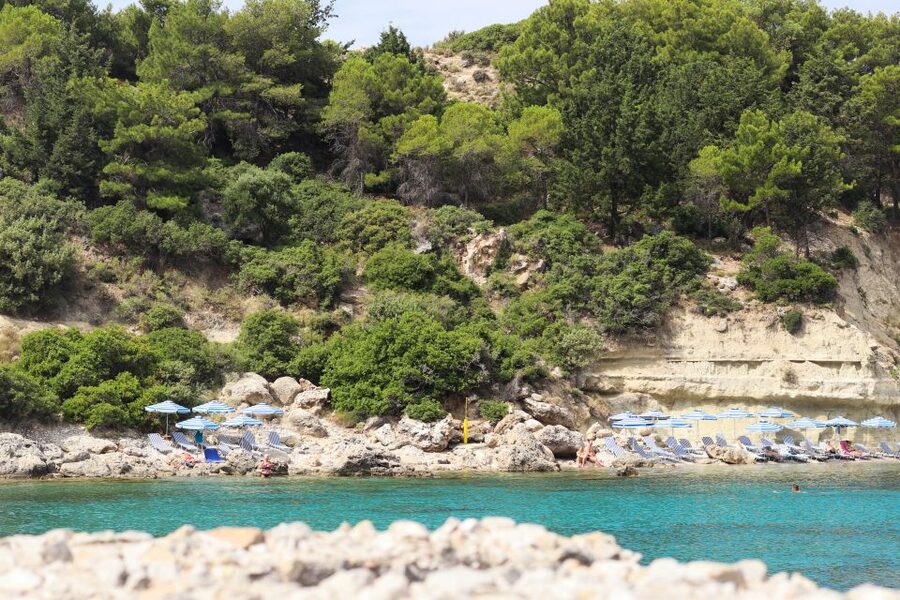 Rhodes Town: Scenic Cruise to Lindos with Swim Stops - Tsambika Bay: The Second Water Break