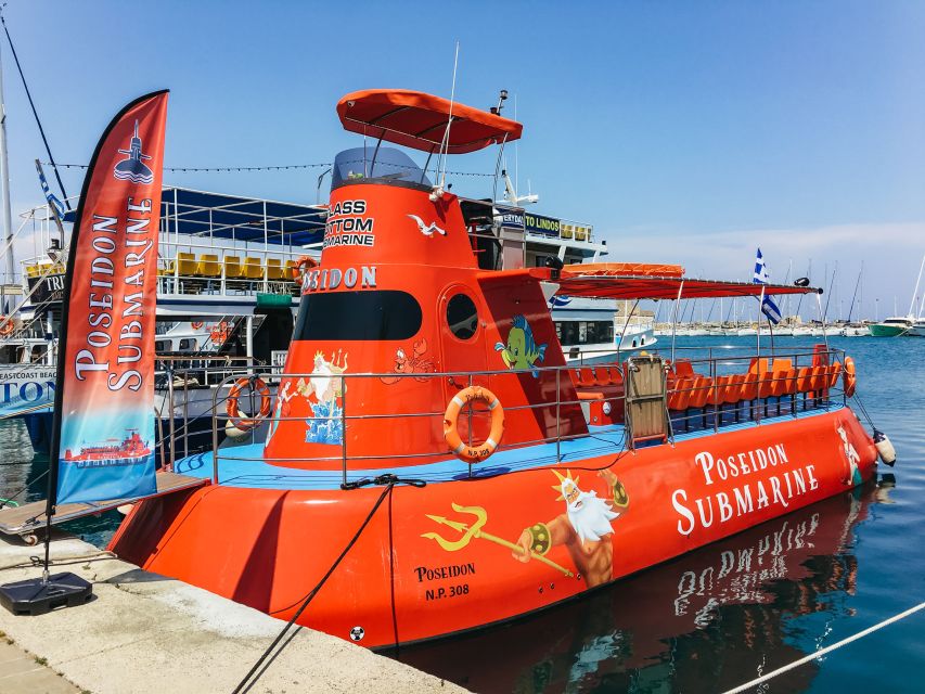 Rhodes Town: Submarine Cruise with Underwater Views - Key points to know before booking