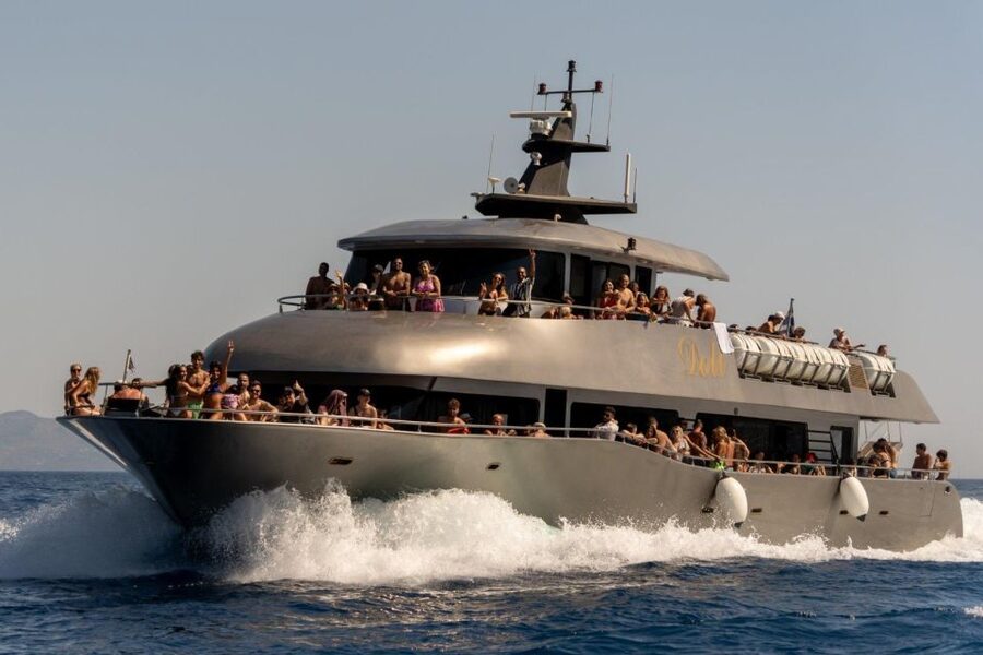 Rhodes: Transfer & Cruise to Symi Island & St. George Bay - Entering Symi Harbour and Yialos