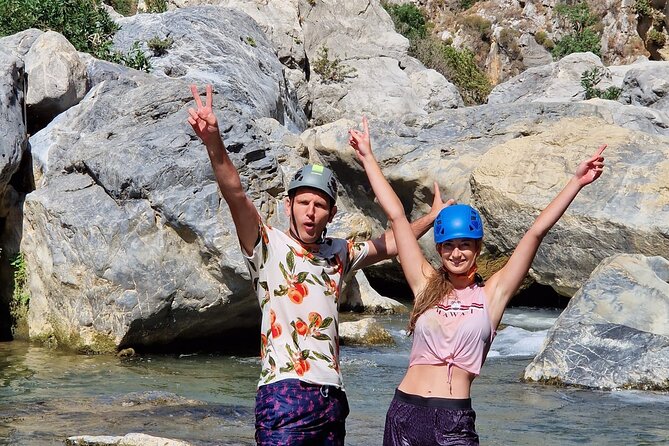 River Trekking at Kourtaliotiko Gorge Waterfalls to Preveli Beach - George makes the private format worthwhile