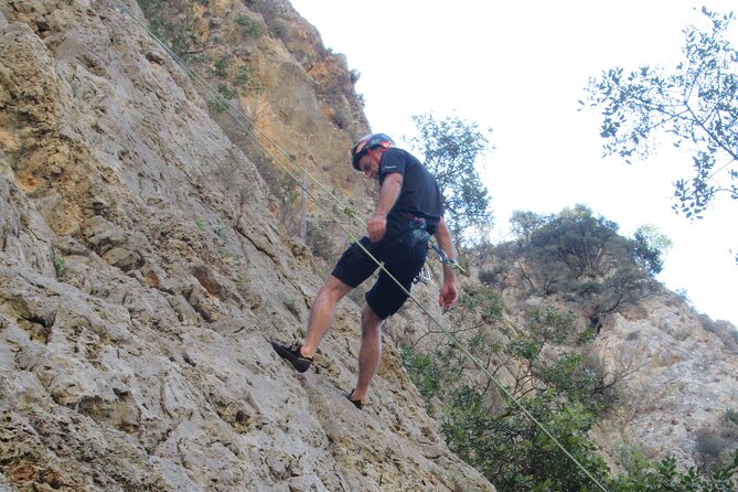 Rock Climbing with a Guide in Chania Therisos Gorge - What the climbing feels like for beginners