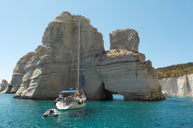 Round of Milos and Poliegos Sailing boat snorkelling cruise - Kleftiko, the main event