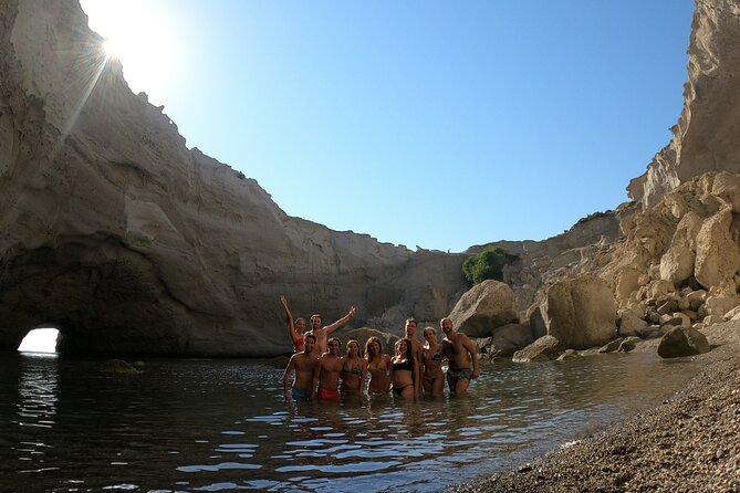 Round of Milos and Poliegos Sailing boat snorkelling cruise - Cape Vani and the mines of Milos