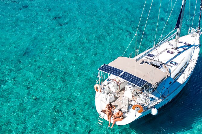 Sailing Cruise to Dia Island with Meal and Water Activities - Sunbathing, social space, and comfort