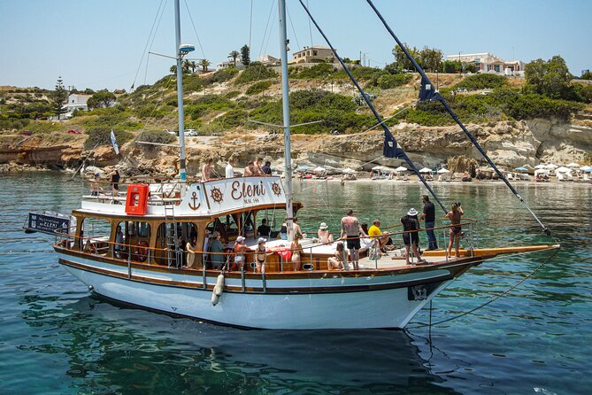 Sailing Trips with Cretan Sailing - St. George Bay: the first chance to swim