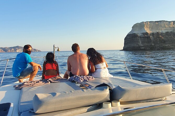 Santorini 5 - Hours Private Day Or Sunset Cruise with Bbq and Drinks - Oia and Thirassia seen from the water