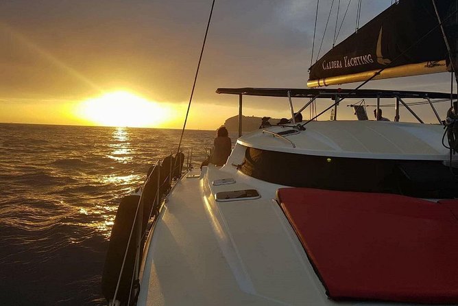 Santorini Adventurous Catamaran Experience with Snorkeling - Lunch, dinner, wine, and the value of the fare