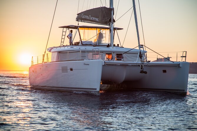 Santorini All-inclusive Catamaran Cruise with Thirassia Stop - Thirassia: the first chance to swim