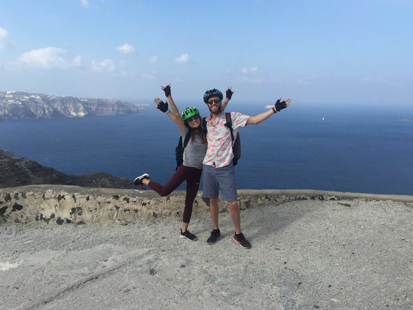 Santorini: Around the Island by Electric Bike - Riding the wine roads toward Megalochori