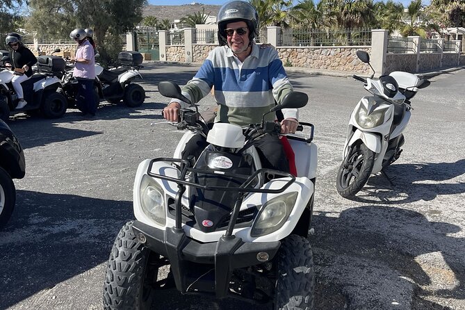 Santorini ATV Highlights Tour: Oia, Viewpoints & Volcanic Beaches - Perissa Black Sand Beach: a volcanic change of scene
