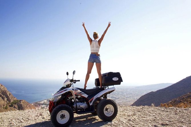 Santorini ATV-Quad Experience: Off-Road Adventure & Hotel Pickup - Emporio Castle: old lanes built for wandering