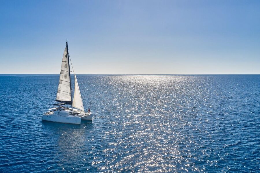 Santorini: Caldera Classic Catamaran Cruise w/ Meal & Drinks - Wind, group size, and practical limits