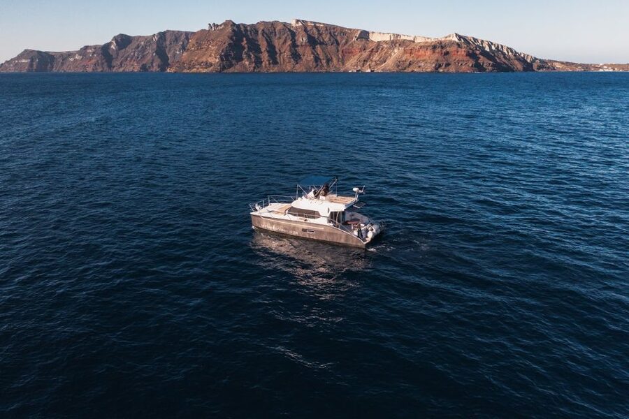 Santorini: Caldera Private Power Catamaran Cruise - Small drawbacks to keep in mind