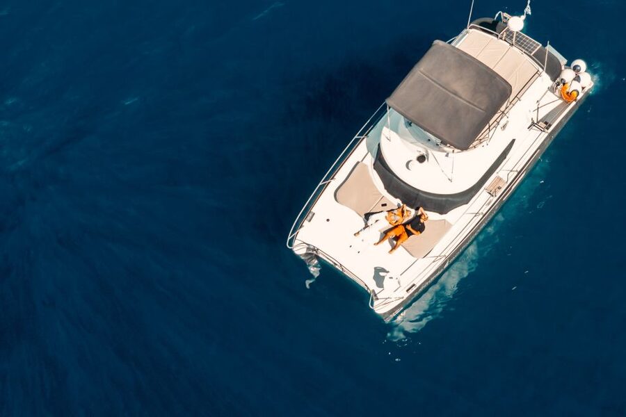 Santorini: Caldera Private Power Catamaran Cruise - Sunset or daytime cruise?