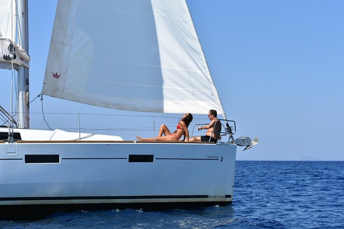 Santorini Caldera Private Sailing Boat Cruise - Red Beach and White Beach: two very different coastal views