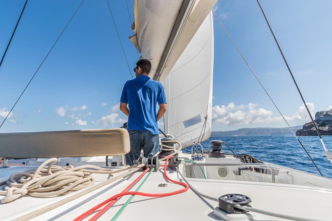 Santorini Caldera Sailing Tour with BBQ Lunch and Drinks - Red Beach, White Beach, and the southern coast