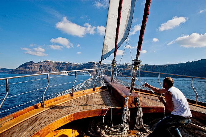 Santorini Caldera Sunset Sailing Cruise with Dinner and Wine - Is $96.79 good value?