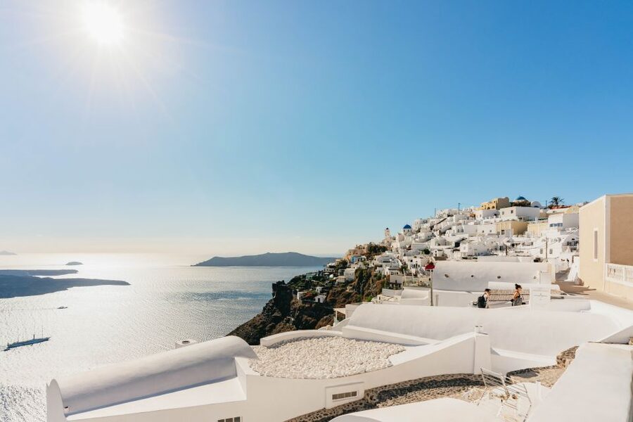 Santorini: Caldera Trail Guided Hike and Sunset Viewing - Sunset above Oia without the usual crush
