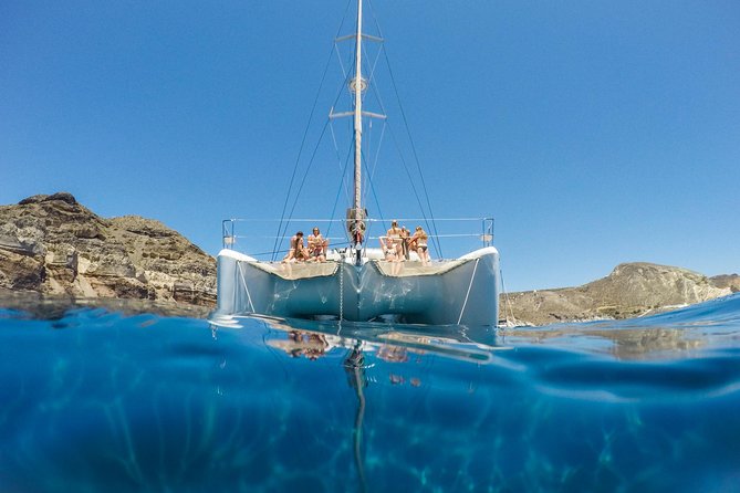 Santorini Catamaran Cruise with Fresh Meal and Open Bar - Why Santorini looks different from a catamaran