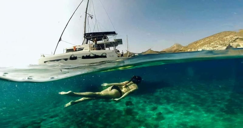 Santorini: Catamaran Cruise with Fresh Meal & Open Bar - Why seeing Santorini from a catamaran is worth your time