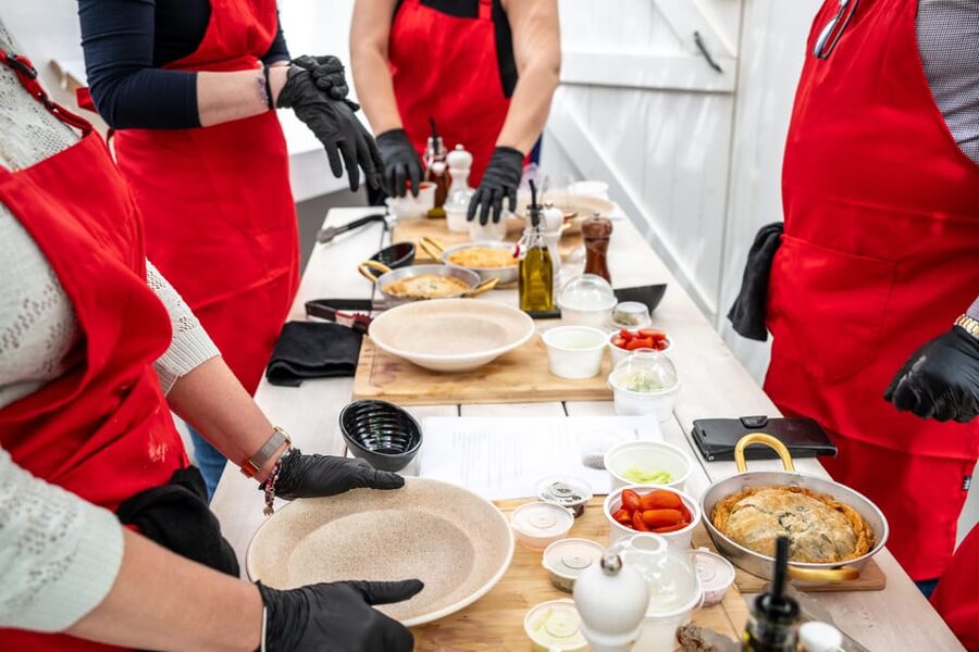 Santorini: Cooking Class with Lunch and Wine Tasting - What happens during the three-hour class