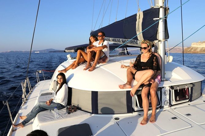 Santorini Half Day Catamaran Private Cruise incl. Meal, Drinks & Free Transport - Getting to Vlychada without the usual fuss