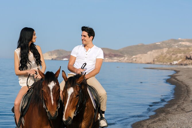Santorini: Horse Riding to the Black Sandy Beach (Eros beach) - Key points to know before booking
