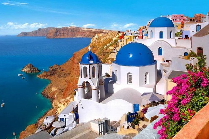 Santorini Island Private Custom Tour in Half or Full Day - Profitis Ilias brings the island into view