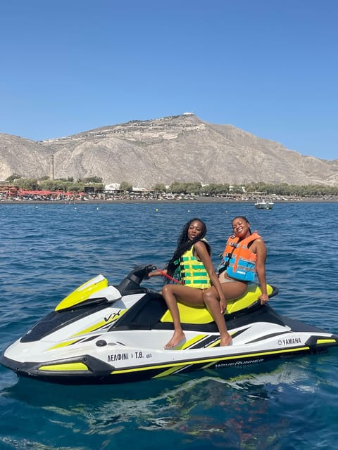 Santorini: Jet Ski Rental Perissa, Perivolos and St. George - A short, high-energy look at southern Santorini