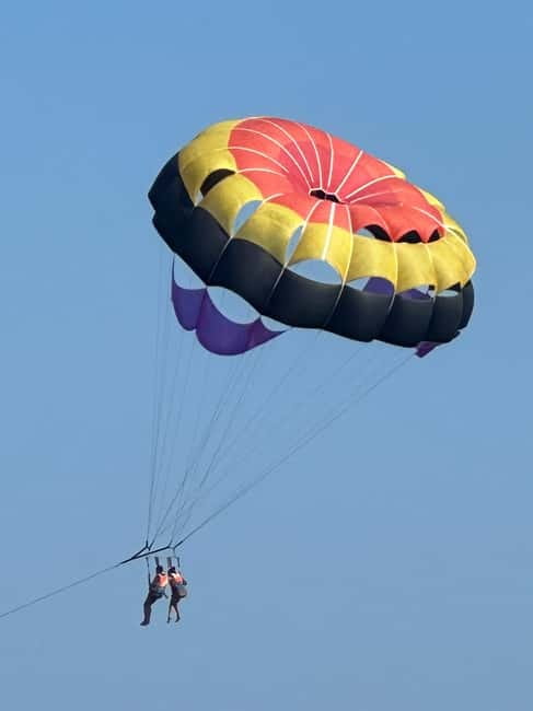 Santorini: Parasailing ExperiencePerissa,Perivolos,St.George - What You Actually Do at Black Beach